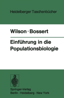 Image for Einfuhrung in die Populationsbiologie