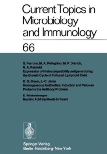 Image for Current Topics in Microbiology and Immunology : Ergebnisse Der Mikrobiologie Und Immunitatsforschung
