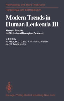 Image for Modern Trends in Human Leukemia III : Newest Results in Clinical and Biological Research