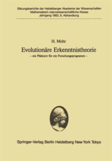 Image for Evolutionare Erkenntnistheorie