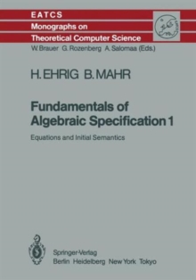 Image for Fundamentals of Algebraic Specification 1