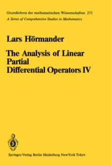 Image for The Analysis of Linear Partial Differential Operators IV