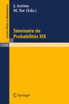 Image for Seminaire de Probabilites XIX 1983/84