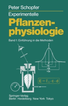Image for Experimentelle Pflanzenphysiologie : Band 1 Einfuhrung in die Methoden