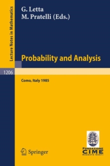 Image for Probability and Analysis