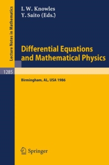 Image for Differential Equations and Mathematical Physics