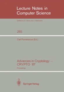 Image for Advances in Cryptology