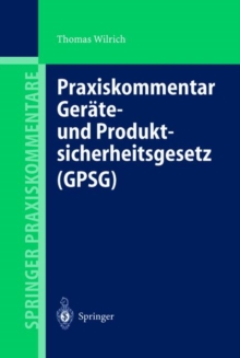 Image for Gerate- und Produktsicherheitsgesetz (GPSG)