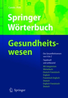 Image for Springer Worterbuch Gesundheitswesen