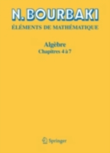 Image for Algebre: Chapitre 4 a 7