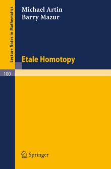 Image for Etale Homotopy