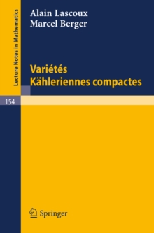 Image for Varietes Kahleriennes Compactes