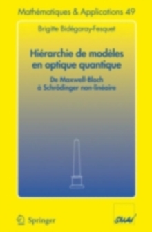 Image for Hierarchie de modeles en optique quantique: De Maxwell-Bloch a Schrodinger non-lineaire