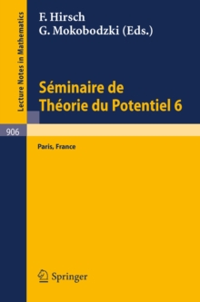 Image for Seminaire de Theorie du Potentiel, Paris, No. 6.