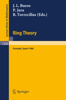Image for Ring Theory: Proceedings of a Conference Held in Granada, Spain, September 1-6, 1986