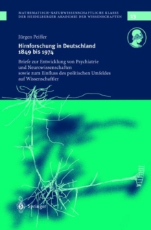 Image for Hirnforschung in Deutschland 1849 Bis 1974