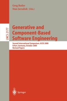 Image for Generative and Component-Based Software Engineering