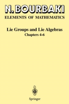 Image for Lie groups and Lie algebrasChapters 4-6