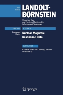 Image for Nuclear magnetic resonance dataSubvolume F,: Chemical shifts and coupling constants for silicon-29