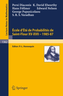 Image for Ecole D'ete De Probabilites De Saint-flour Xv-xvii, 1985-87