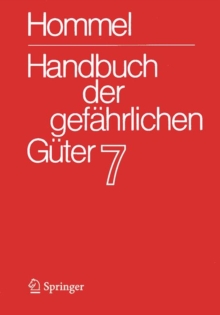 Image for Handbuch Der Gefahrlichen Guter. Band 7/1