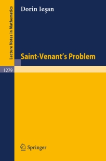 Image for Saint-Venant's Problem