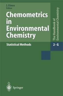 Image for Chemometrics in Environmental Chemistry - Statistical Methods