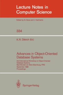 Image for Advances in Object-Oriented Database Systems