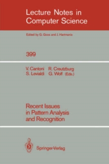 Image for Recent Issues in Pattern Analysis and Recognition
