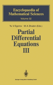 Image for Partial Differential Equations III