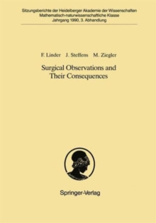 Image for Surgical Observations and Their Consequences