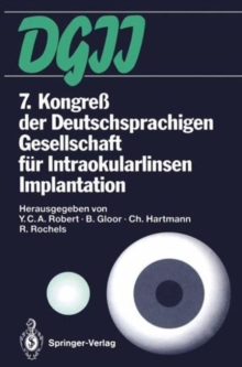 Image for 7. Kongre der Deutschsprachigen Gesellschaft fur Intraokularlinsen Implantation