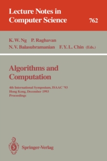 Image for Algorithms and Computation