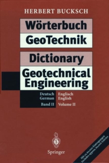 Image for Worterbuch GeoTechnik / Dictionary Geotechnical Engineering