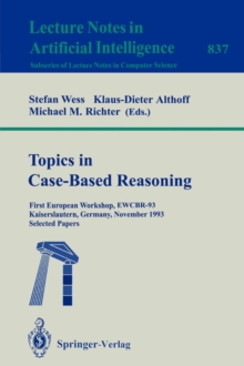 Image for Topics in Case-Based Reasoning