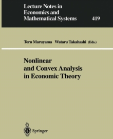 Image for Nonlinear and Convex Analysis in Economic Theory