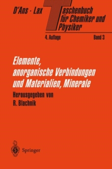 Image for Taschenbuch Fur Chemiker Und Physiker