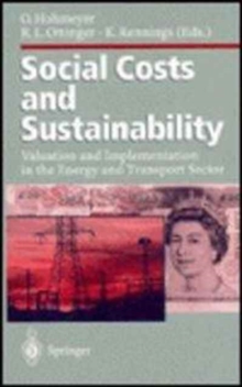 Image for Social Costs and Sustainability