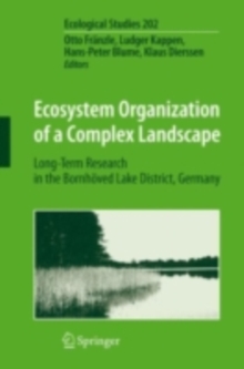 Image for Ecosystem organization of a complex landscape: long-term research in the Bornhoved Lake District, Germany