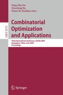 Image for Combinatorial Optimization and Applications: Second International Conference, COCOA 2008, St. John's, NL, Canada, August 21-24, 2008, Proceedings
