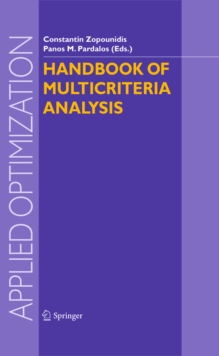 Image for Handbook of multicriteria analysis