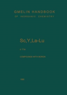 Image for Sc, Y, La-Lu. Rare Earth Elements : Compounds with Boron