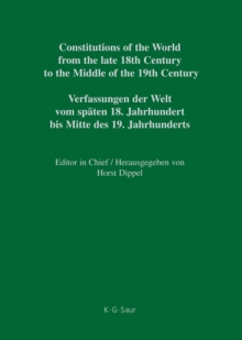 Image for Polish Constitutional Documents 1790-1848 / Polskie dokumenty konstytucyjne 1790-1848 / Polnische Verfassungsdokumente 1790-1848