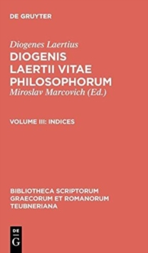 Image for Diogenes Laertius: Vitarum CB