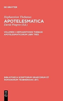 Image for Apotelesmaticorum, Vol. I CB