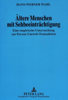 Aeltere Menschen mit Sehbeeintraechtigung