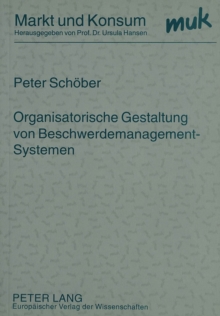 Image for Organisatorische Gestaltung Von Beschwerdemanagement-Systemen