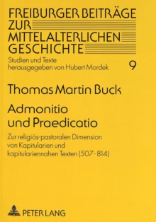 Admonitio und Praedicatio
