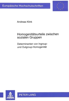 Homogenitaetsurteile zwischen sozialen Gruppen