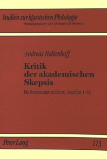 Kritik Der Akademischen Skepsis